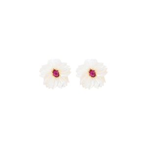 Pendientes AKINA Dorado / Fucsia