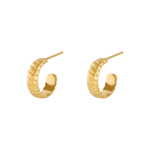 Pendientes ALINE Acero Dorado - Imagen 2