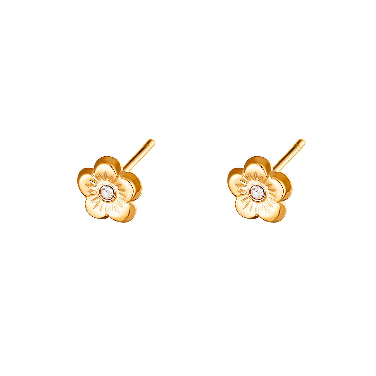 Pendientes ANAE Acero Dorado