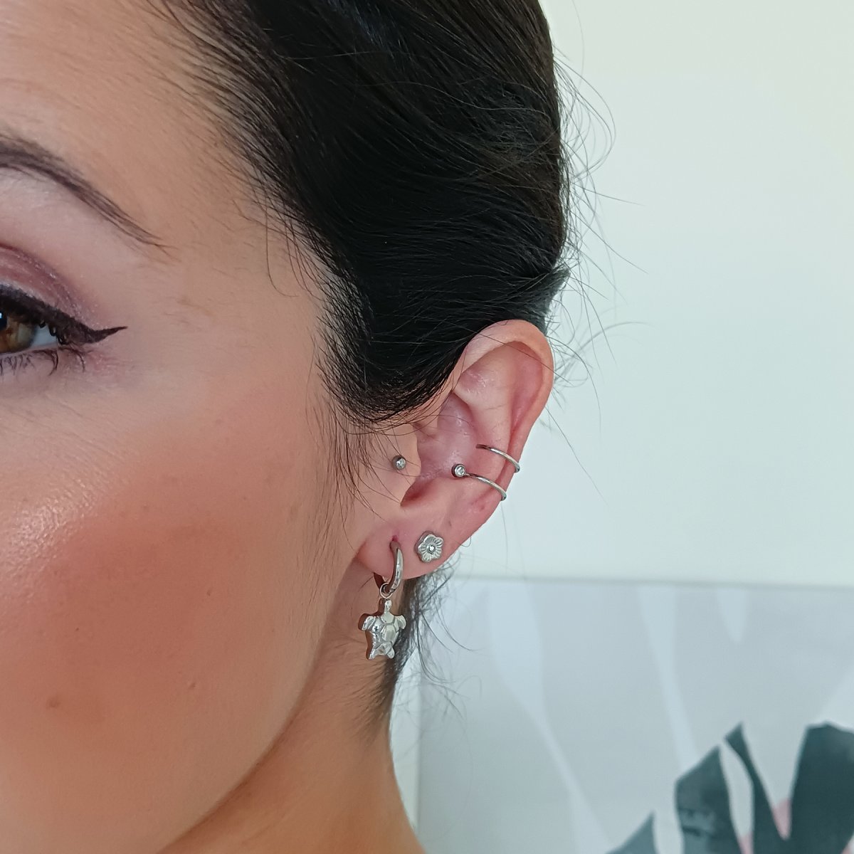 Pendientes ANAE Acero - Imagen 3