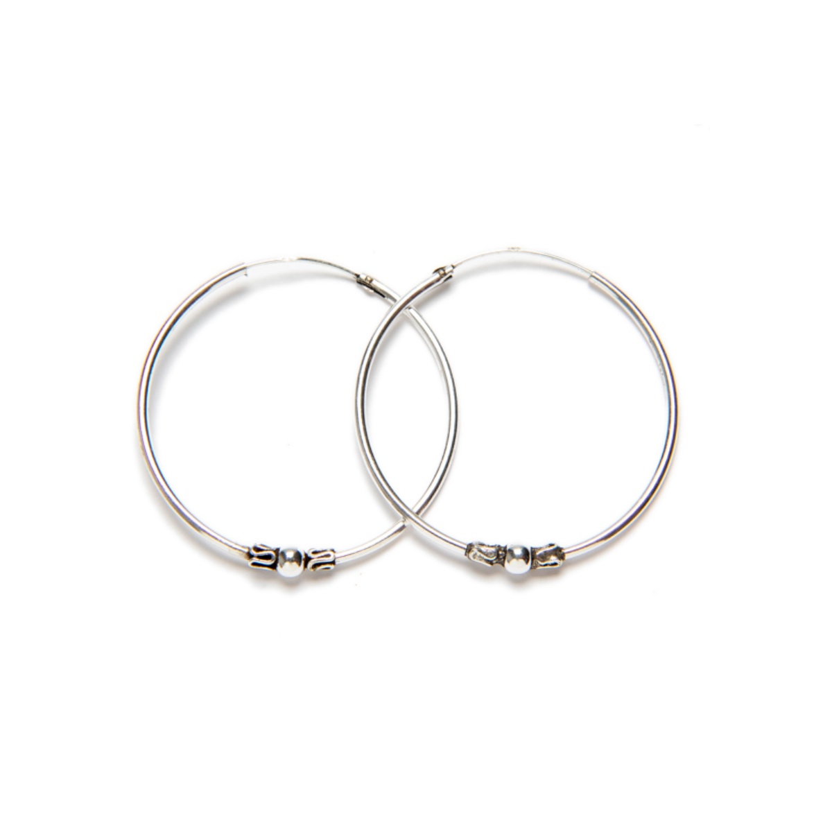 Pendientes ANJALI Plata (40MM) - Imagen 2