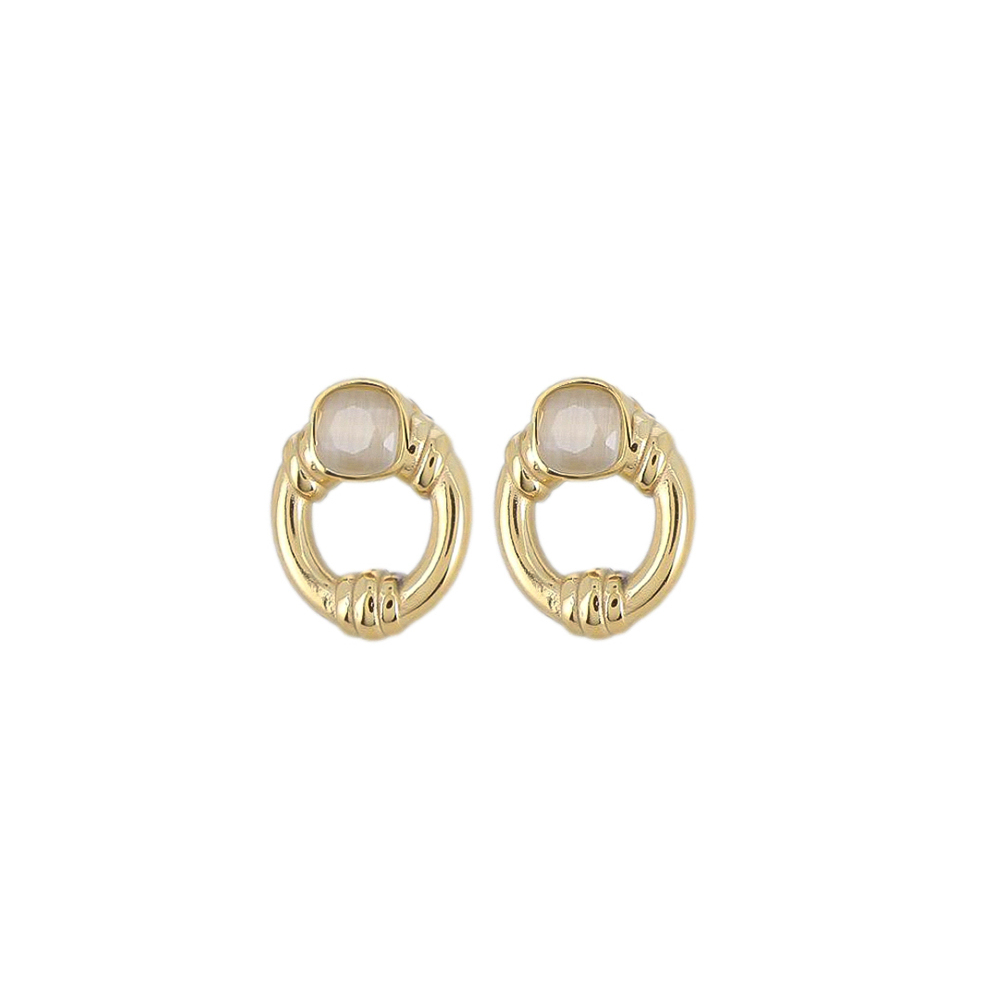 Pendientes ATZIRI Acero Dorado - Imagen 2