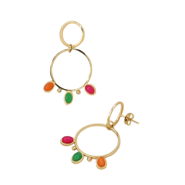 Pendientes AYLEN Dorado / Multi