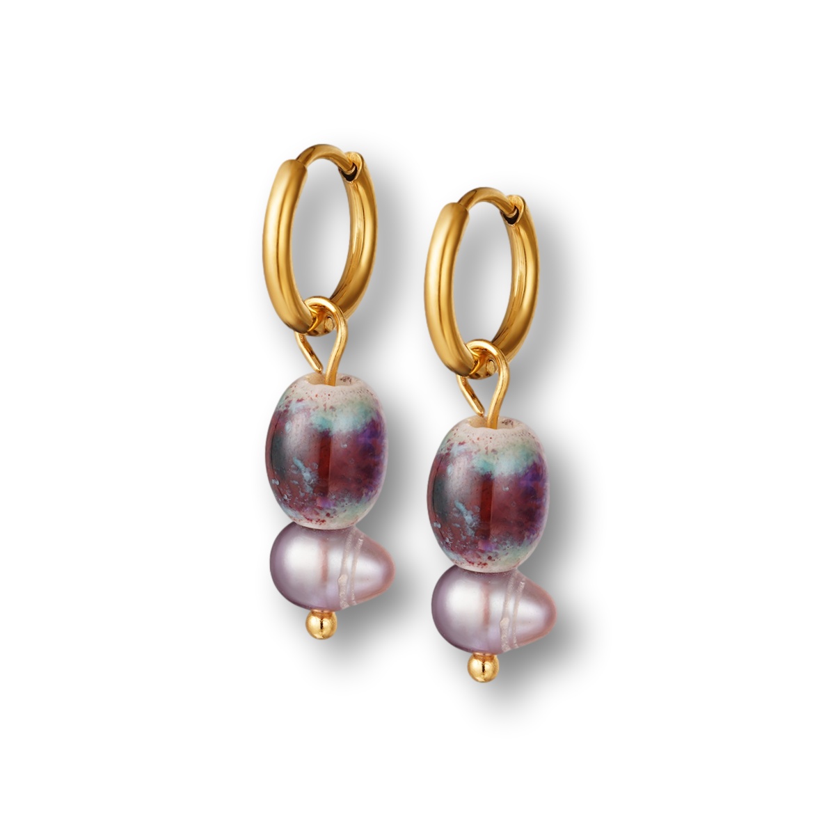 Pendientes SHANTAL Acero Dorado