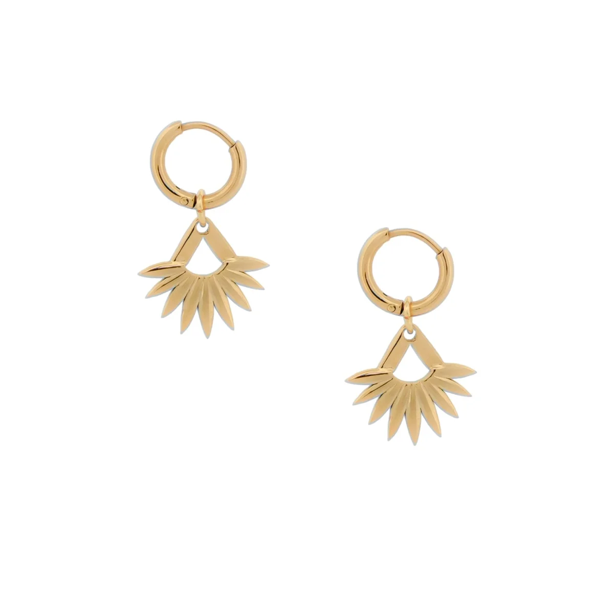 Pendientes ANA Acero Dorado