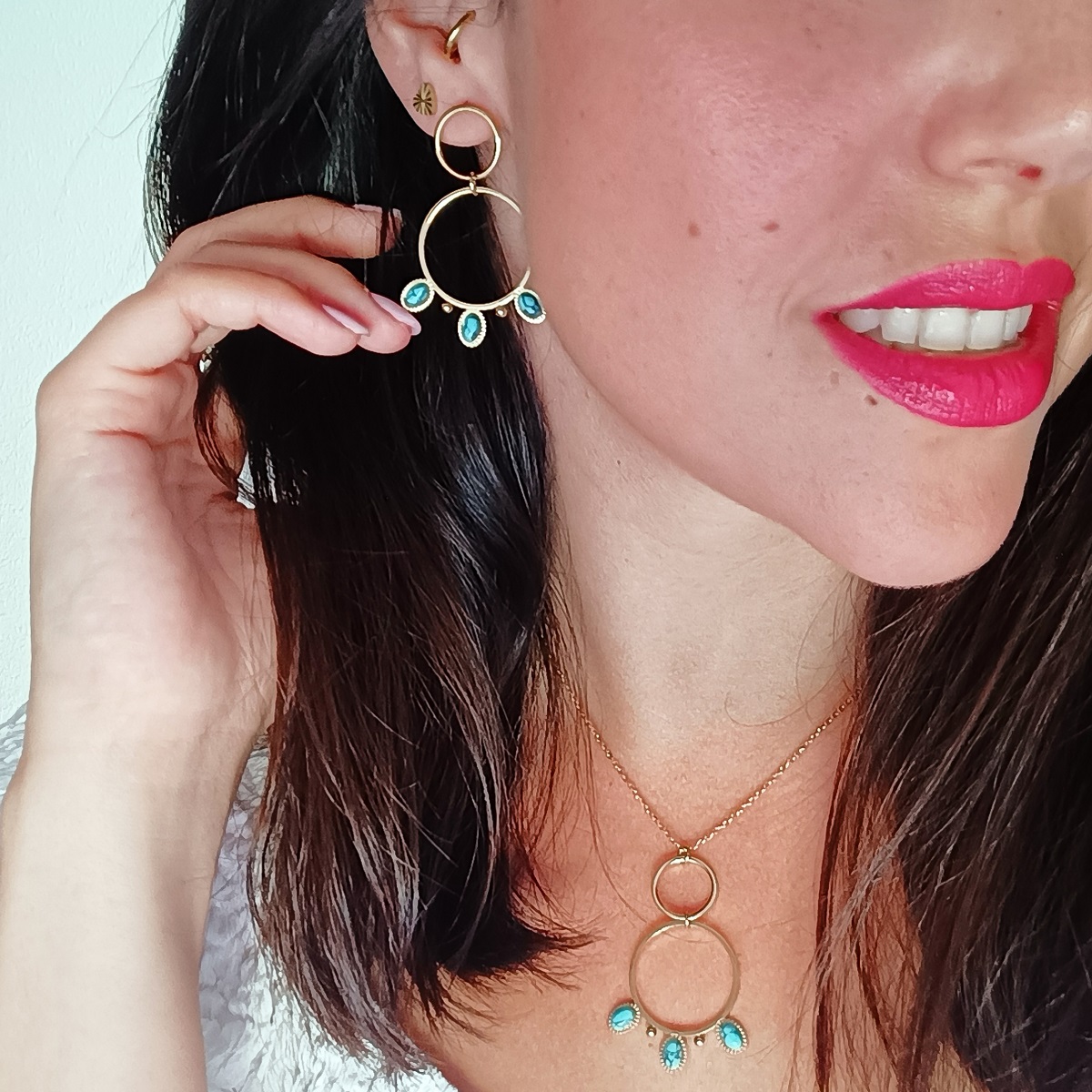 Pendientes AYLEN Turquesa - Imagen 3