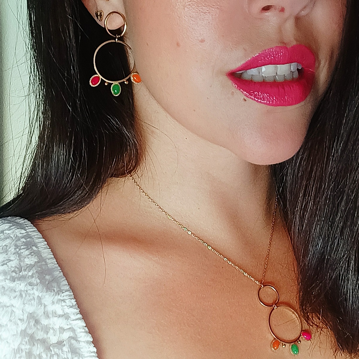 Pendientes AYLEN Dorado / Multi - Imagen 3