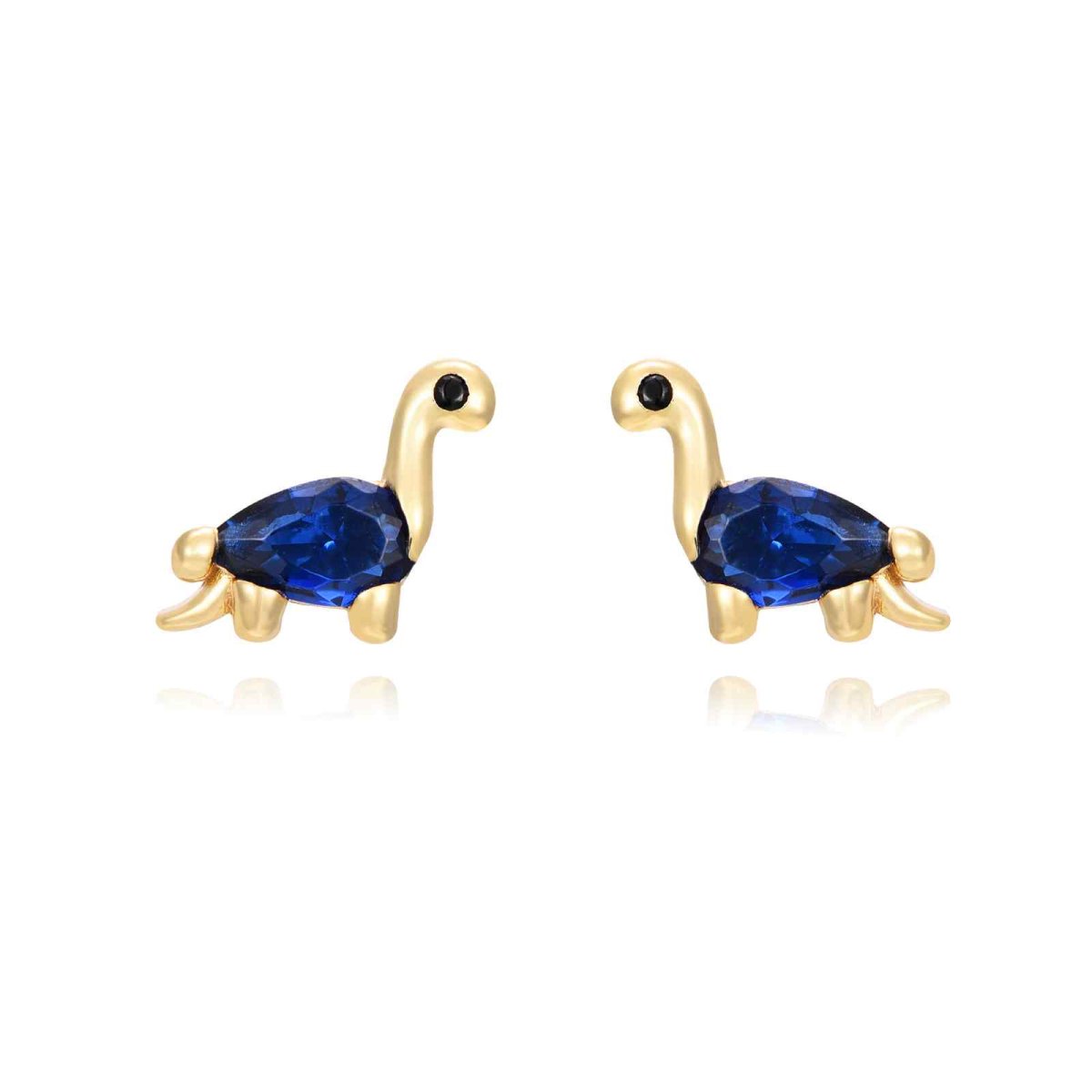 Pendientes BRAQUIOSAURIO Oro - Imagen 2