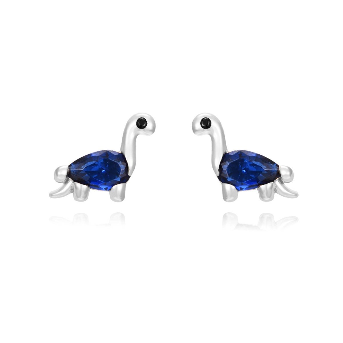 Pendientes BRAQUIOSAURIO Plata