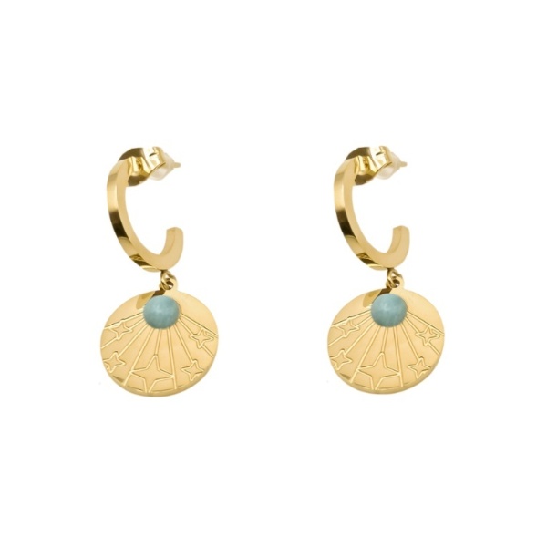 Pendientes BIANCA Acero Dorado