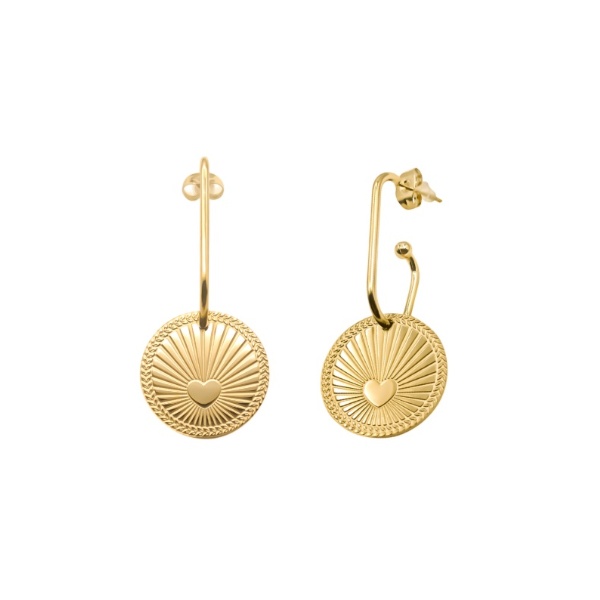 Pendientes CHERYL Acero Dorado - Imagen 2