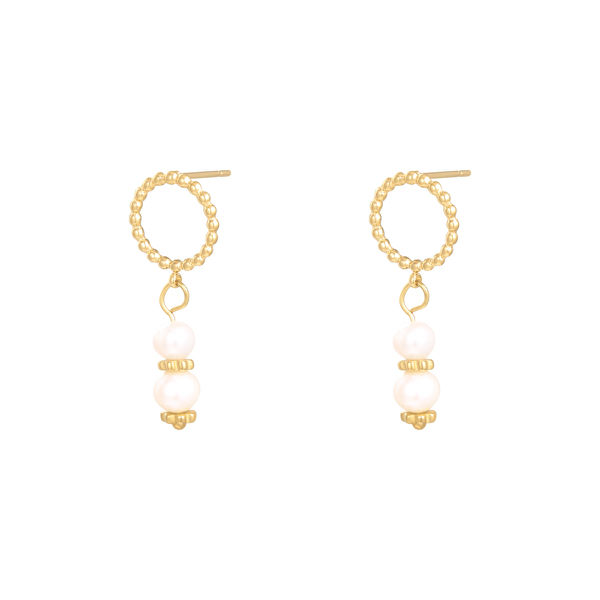 Pendientes DIANE Acero Dorado - Imagen 2