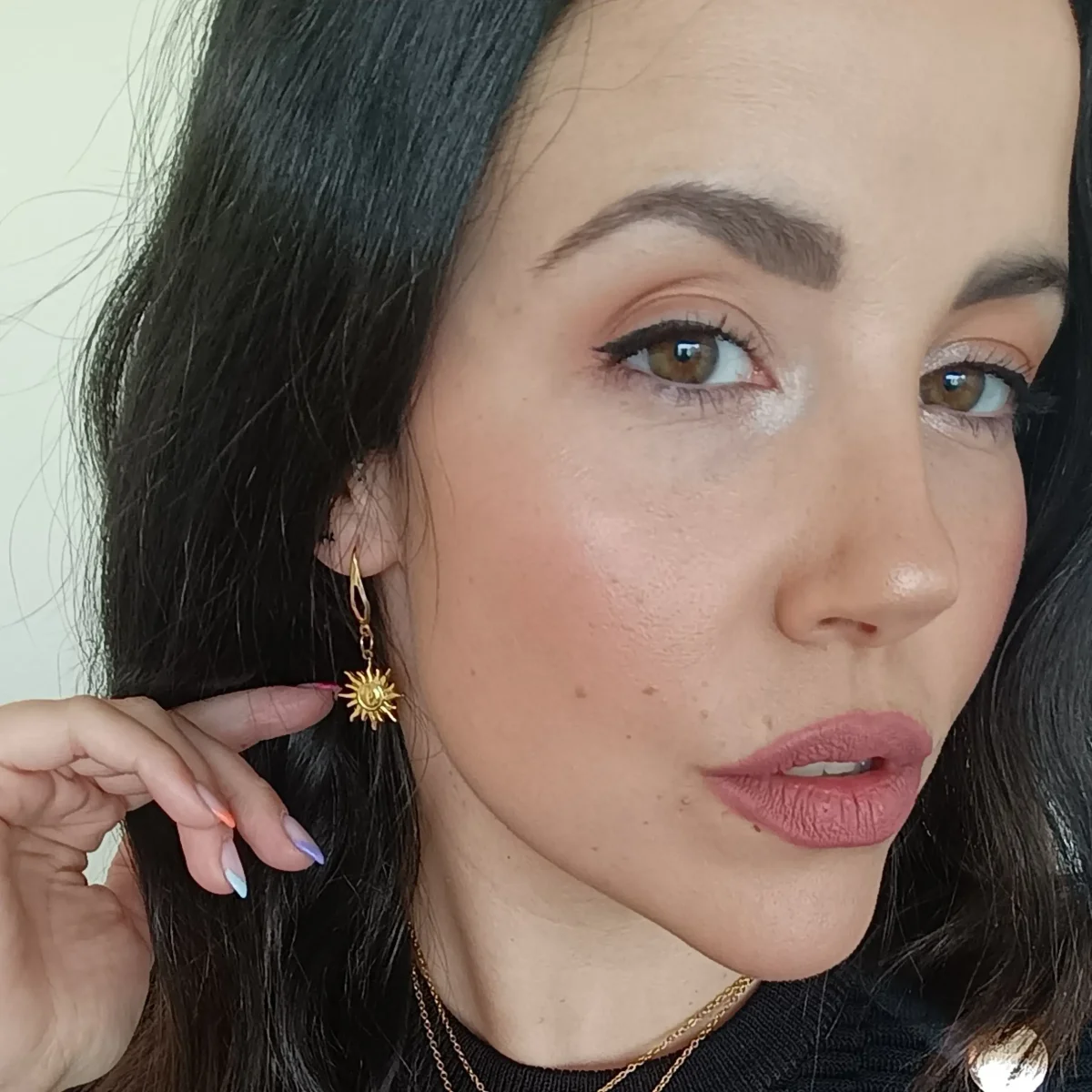 Pendientes DINA Acero Dorado - Imagen 3