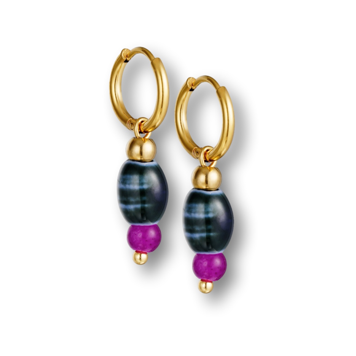 Pendientes DANIELA Dorado/Azul