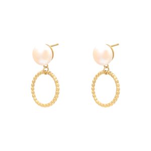 Pendientes ELODIE Acero Dorado