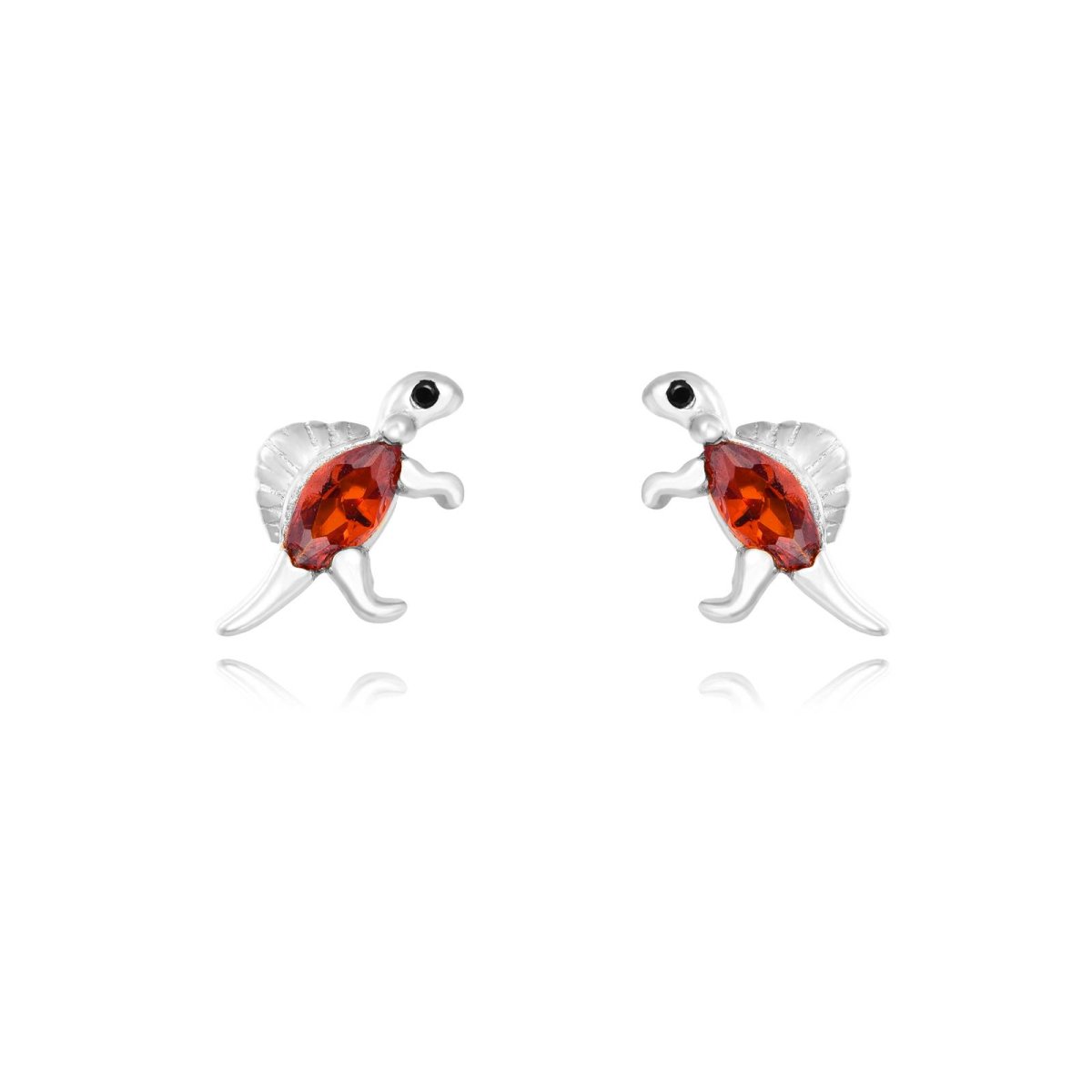 Pendientes ESPINOSAURIO Plata - Imagen 2