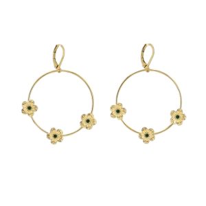 Pendientes FIBY Acero Dorado