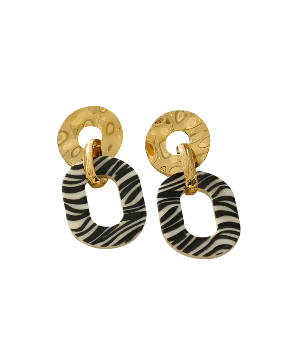 Pendientes ZENDAYA Acero Dorado - Imagen 2