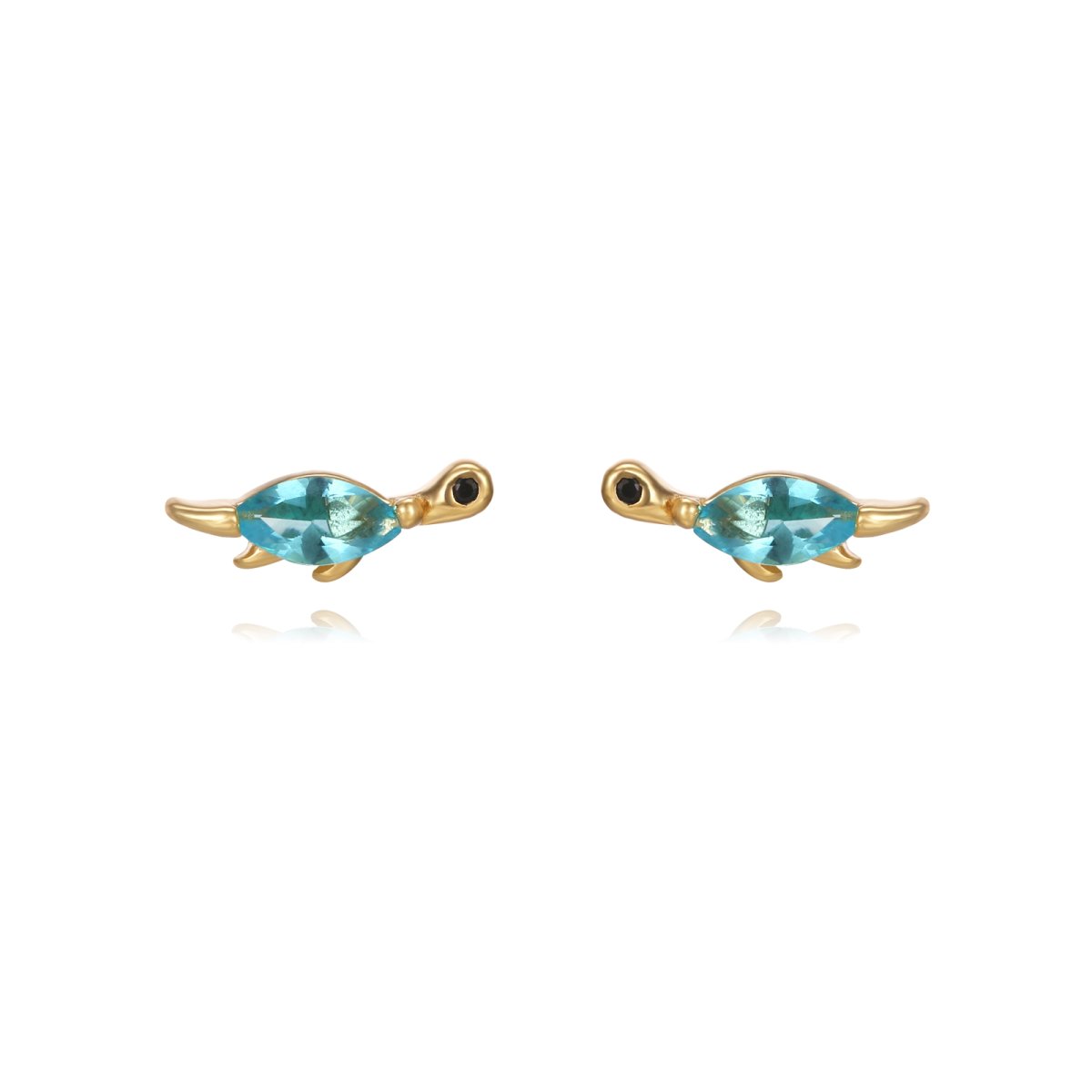 Pendientes IGUANODON Oro