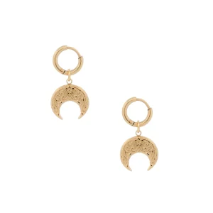 Pendientes INES Acero Dorado