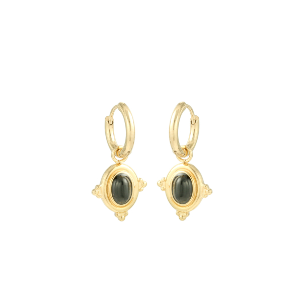 Pendientes JASMINE Acero Dorado - Imagen 2