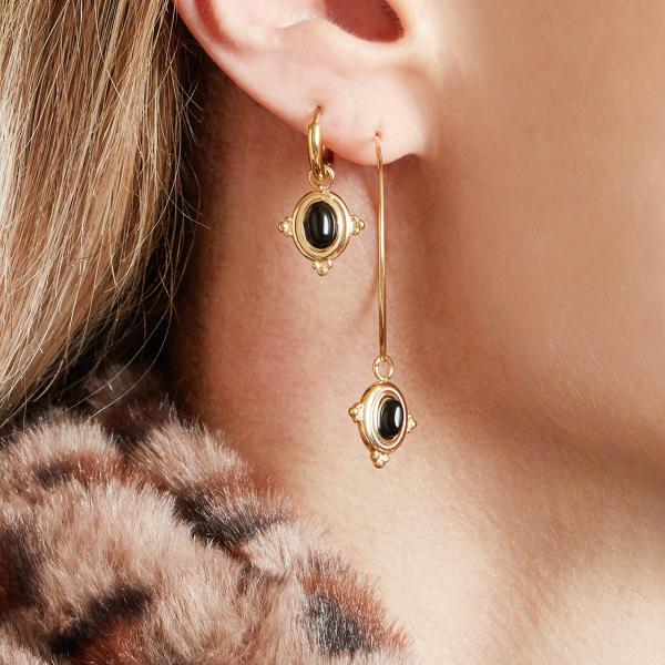 Pendientes JASMINE Acero Dorado - Imagen 3