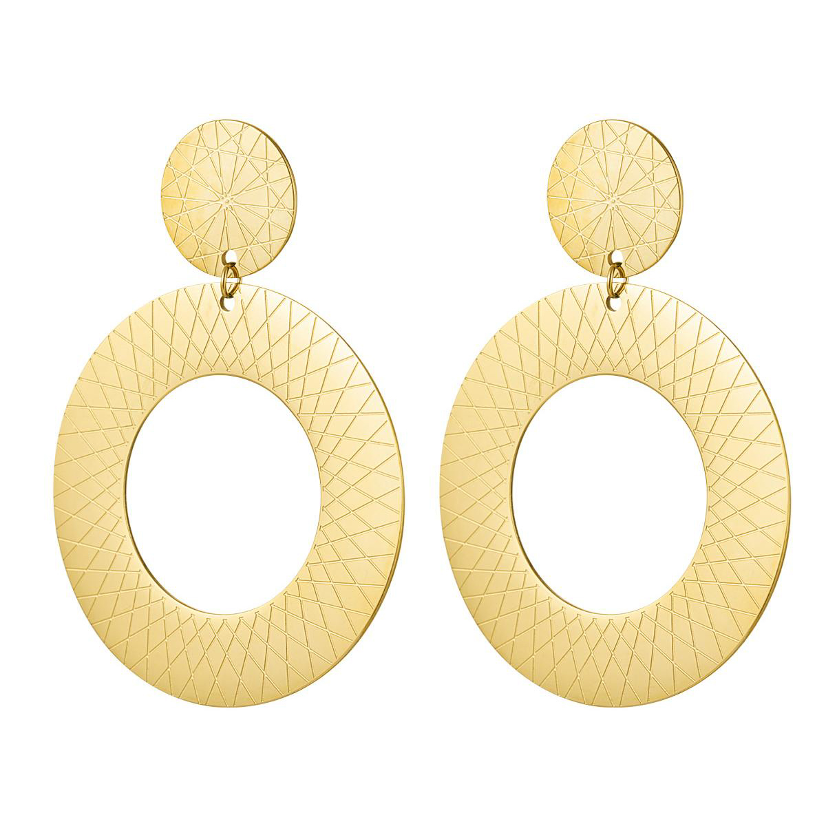 Pendientes JOVANA Acero Dorado