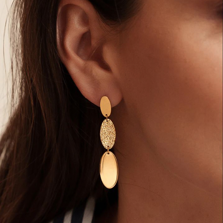 Pendientes KAILANI Acero Dorado - Imagen 3