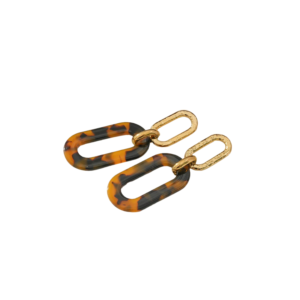 Pendientes KENDALL Acero Dorado - Imagen 3