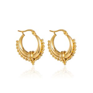 Pendientes KUMARI Acero Dorado