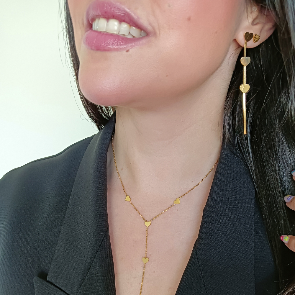 Pendientes LAILA Acero Dorado - Imagen 4