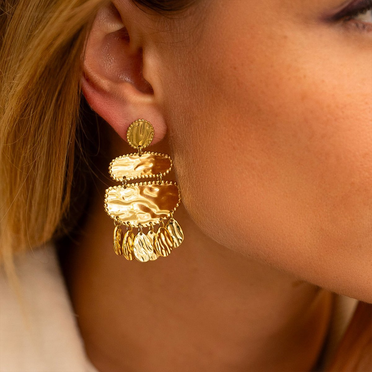 Pendientes KHALEESI Dorado - Imagen 3