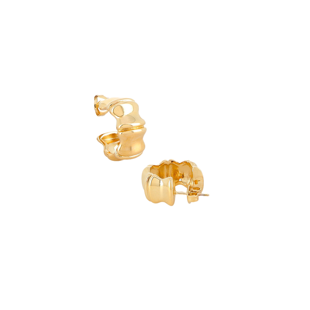 Pendientes MARELY Acero Dorado - Imagen 2