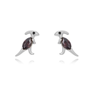 Pendientes PARASAURIO Plata