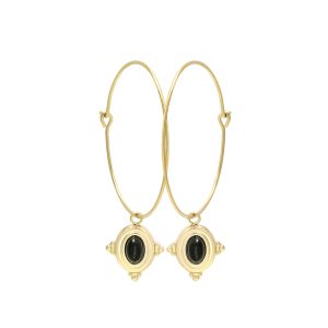 Pendientes PAULINE Acero Dorado