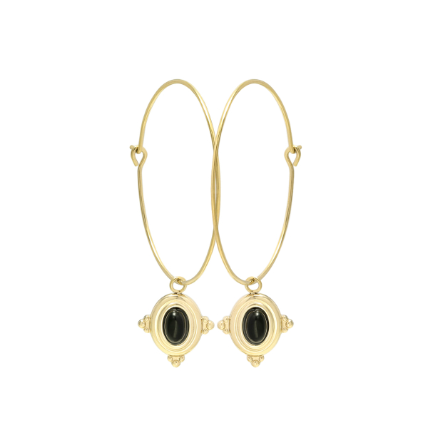 Pendientes PAULINE Acero Dorado - Imagen 2