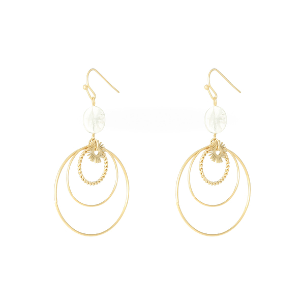 Pendientes ROXANE Acero Dorado - Imagen 2