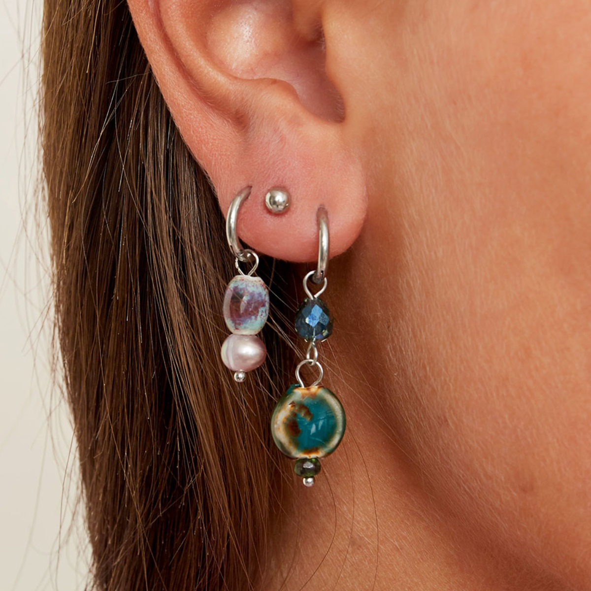 Pendientes SHANTAL Acero - Imagen 3