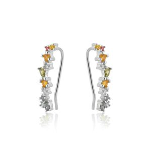 Pendientes Trepadores ANI Plata