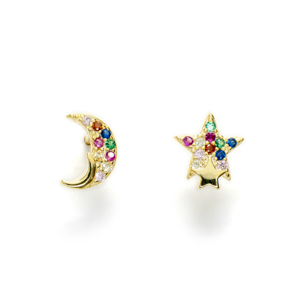 Pendientes YAMINI Oro - Imagen 2