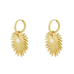 Pendientes YULE Acero Dorado