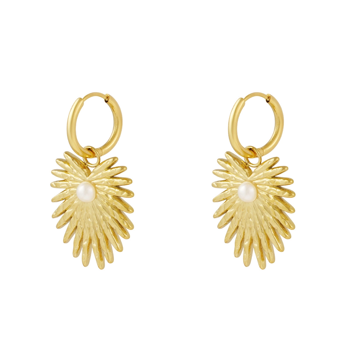 Pendientes YULE Acero Dorado