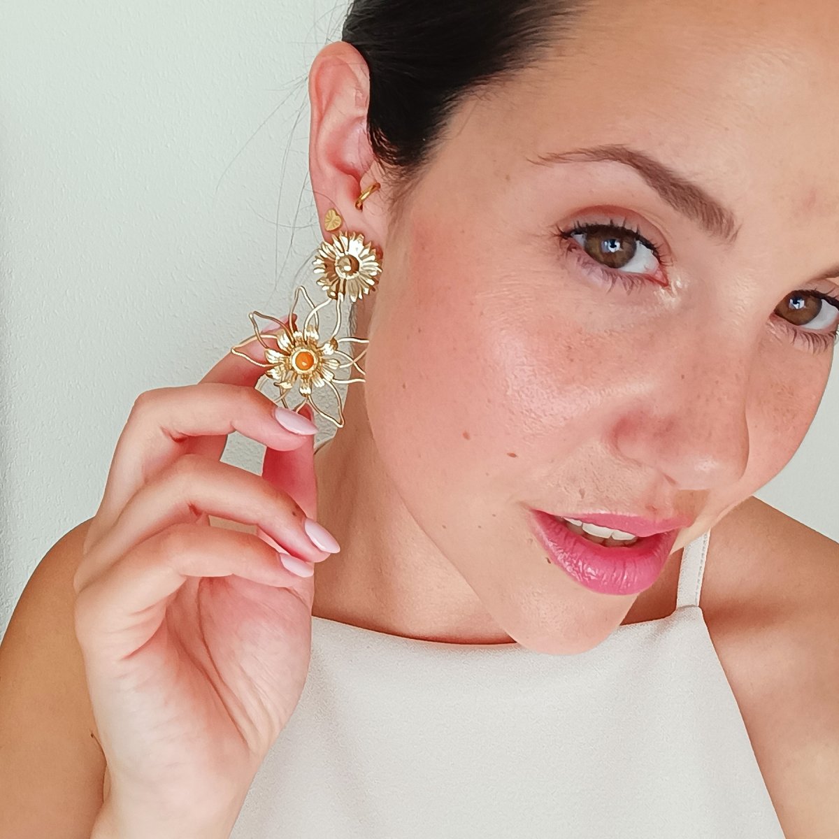 Pendientes LOREDI Naranja - Imagen 3