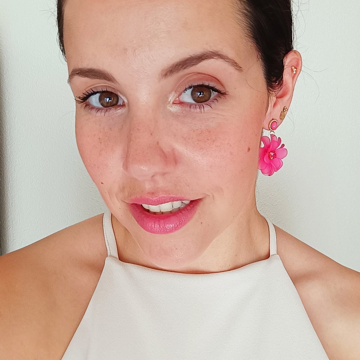 Pendientes MAYLEA Rosada - Imagen 3