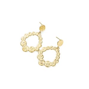 Pendientes ADNA Acero Dorado