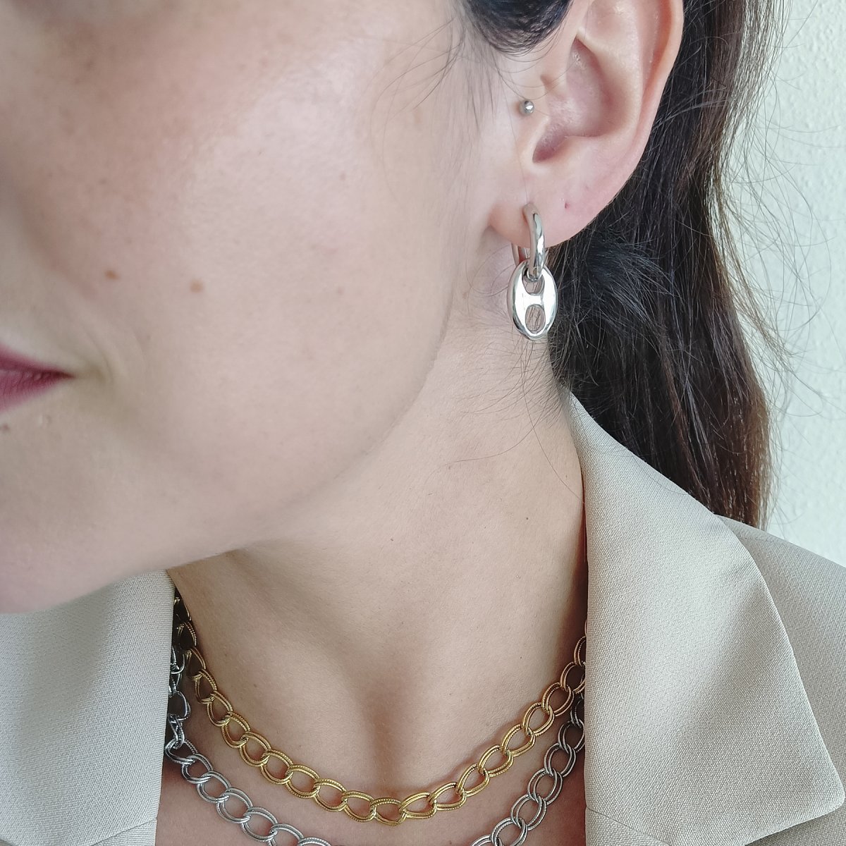 Pendientes SOPHIE Acero - Imagen 3
