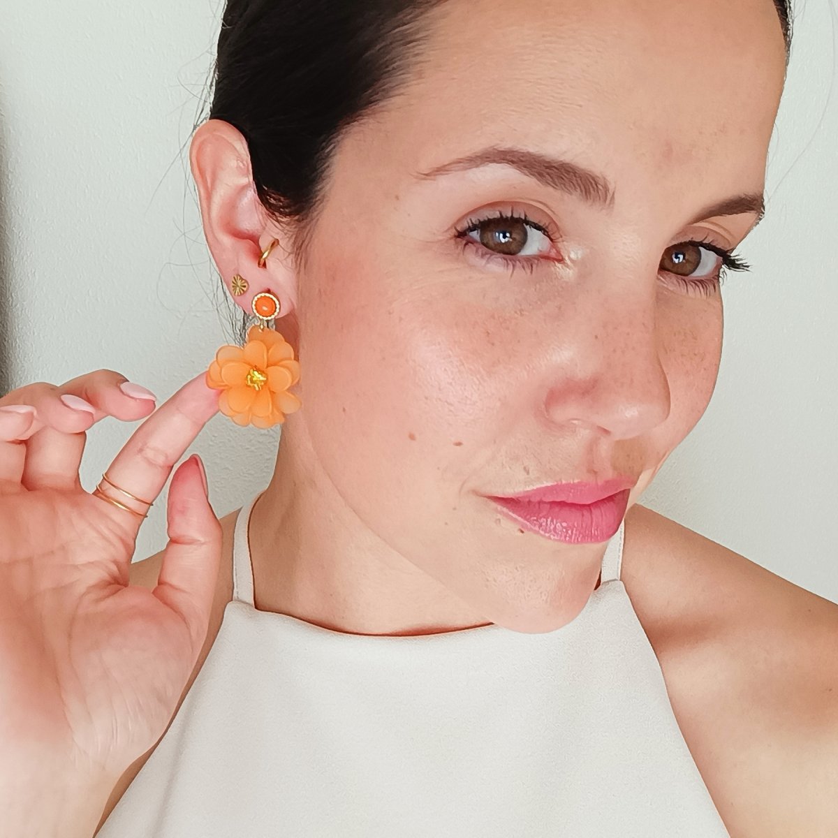 Pendientes MAYLEA Naranja - Imagen 3