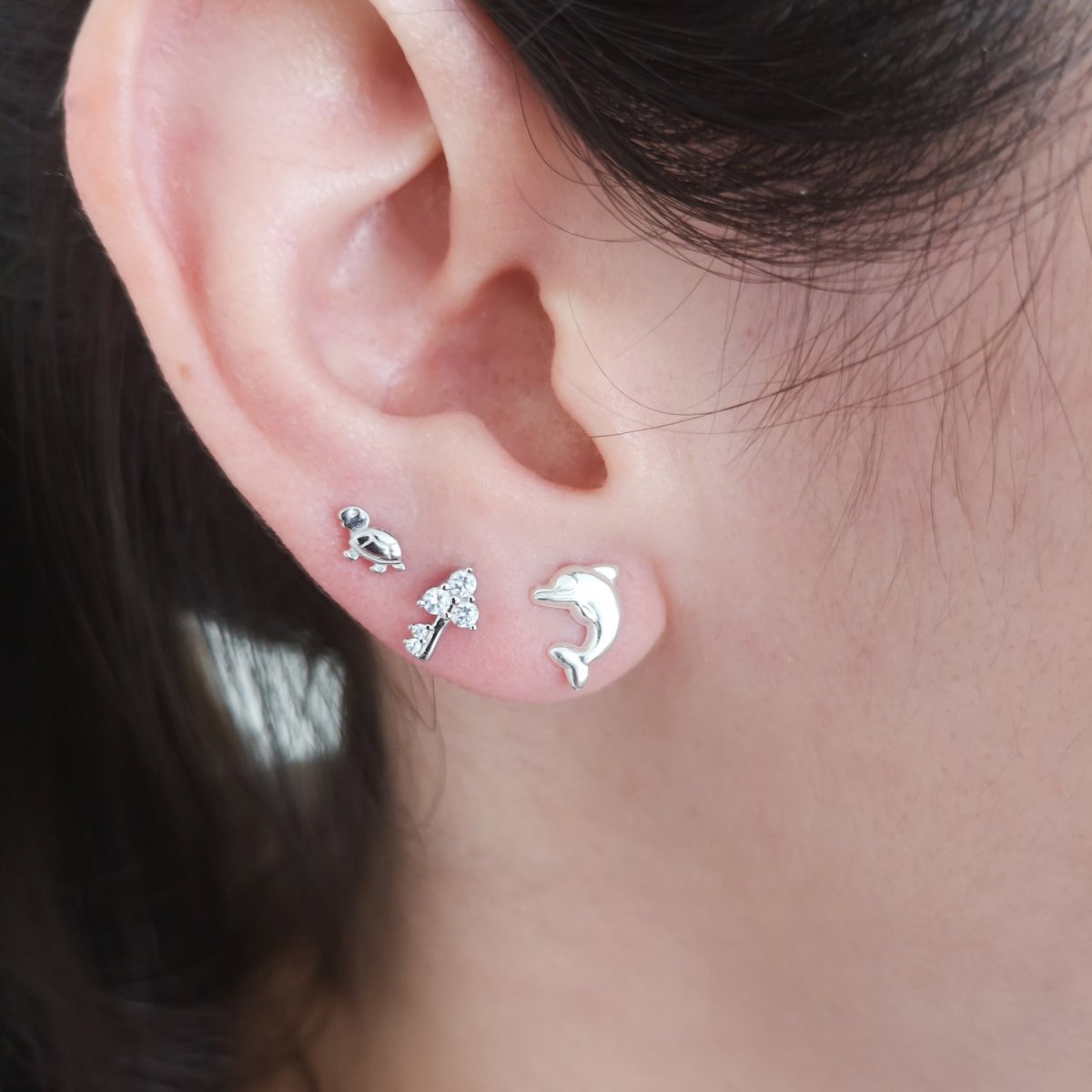 Pendientes MARTINA Plata - Imagen 3