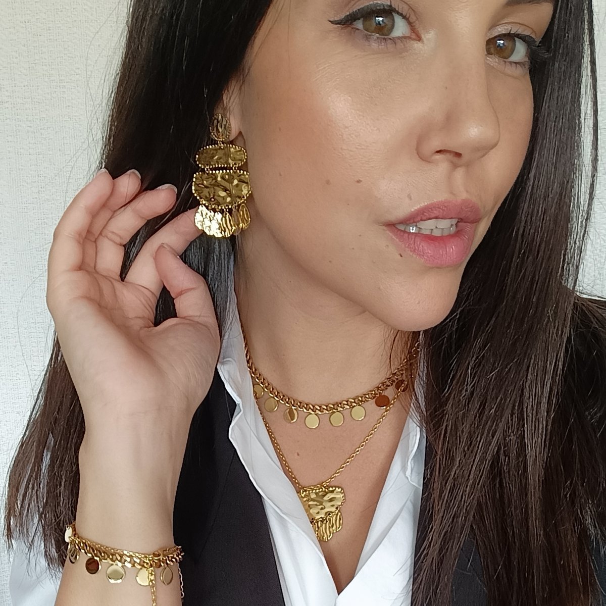 Pendientes KHALEESI Dorado - Imagen 4