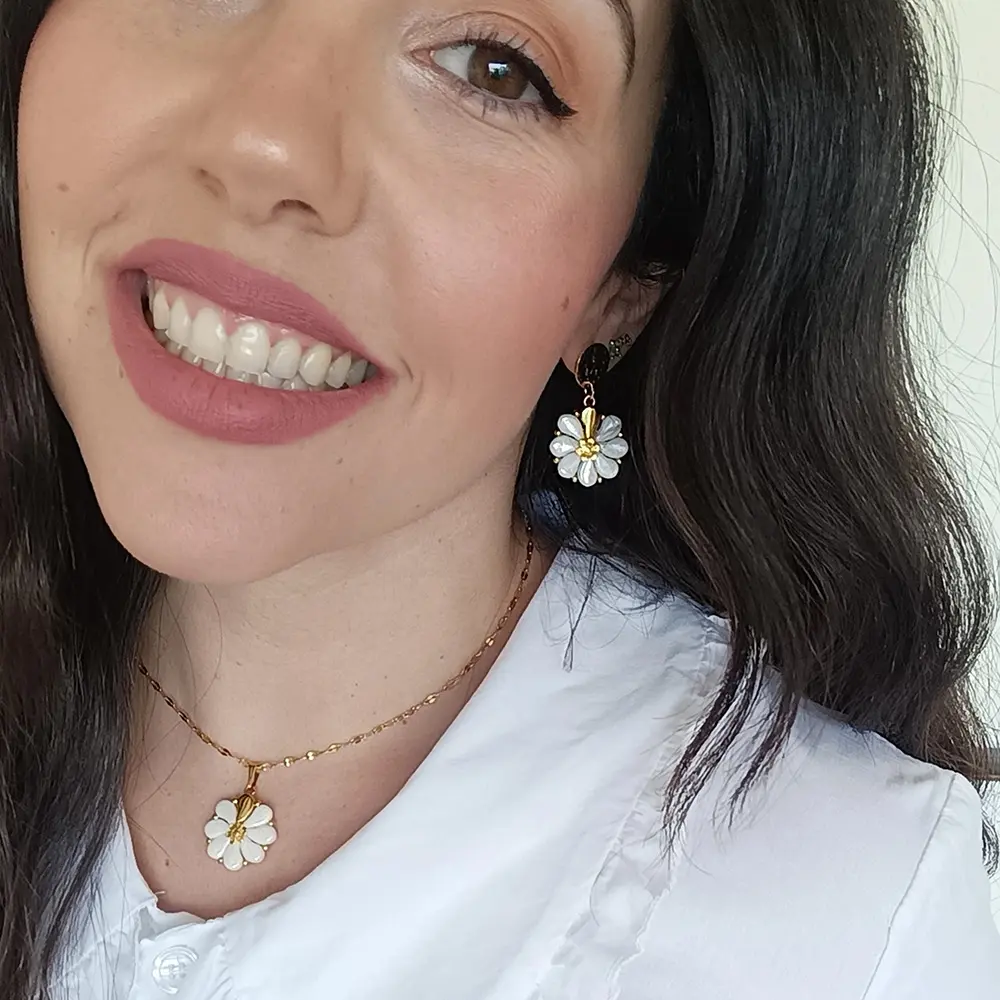 Pendientes SISI Blanco - Imagen 4